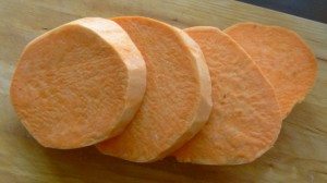 4 Süßkartoffelscheiben